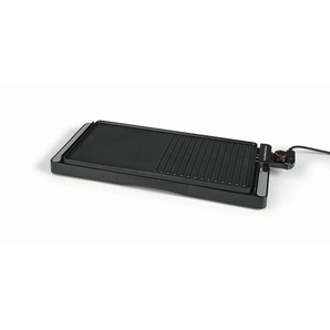 Gourmetmaxx Tischgrill GOURMETmaxx, Schwarz, Metall, 26.2x5.9x59.3 cm, antihaftbeschichtet, rutschfest, Grills & Outdoor-Küchen, Elektrogrills