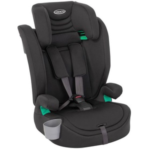 Graco Kinderautositz Eldura R129, Schwarz, Textil, 53x46x56 cm, ECE R 129, 5-Punkt-Gurtsystem, abnehmbarer und waschbarer Bezug,