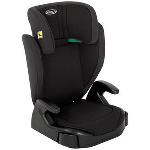 Graco Kinderautositz Junior Maxi R129, Schwarz, Textil, Füllung: Polyester, 39x46.3x64.5-85.5 cm, ECE R 129 i-Size, abnehmbarer und waschbarer Bezug, höhenverstellbare Kopfstütze, optimaler Aufprallschutz, schadstoffgeprüft, schnell leicht im Auto