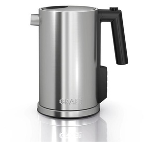 GRAEF Wasserkocher WK 900 mit Temperatureinstellung, Edelstahl mattiert silberfarben (edelstahl gebürstet) Edelstahl Wasserkocher