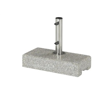 Granitschirmständer 25 kg aus Granit - grau - Materialmix - 45 cm - 37,5 cm - 22,5 cm | Möbel Kraft