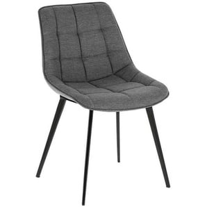 Graue Stühle 51 cm breit Steppungen (2er Set)