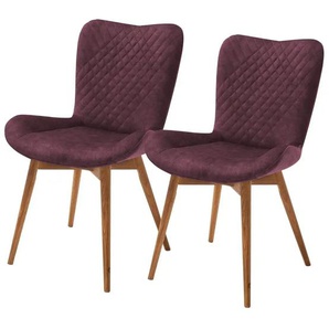 Gray & Jones 2er Set Esszimmerstuhl mit Diamant-Steppung Tierra Fuego Two - rot - Materialmix - 58 cm - 88 cm - cm 67,0 | Möbel Kraft