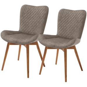 Gray & Jones 2er Set Polsterstuhl  Tierra Fuego Two ¦ braun ¦ Maße (cm): B: 58 H: 88 T: 67