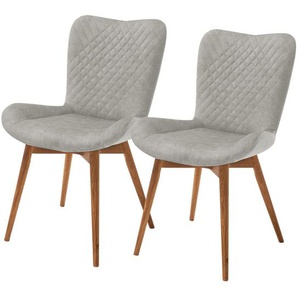 Gray & Jones 2er Set Polsterstuhl  Tierra Fuego Two ¦ grau ¦ Maße (cm): B: 58 H: 88 T: 67