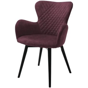 Gray & Jones Armlehnstuhl mit Diamant-Steppung Tierra Fuego Two ¦ rot ¦ Maße (cm): B: 62 H: 87 T: 65.0