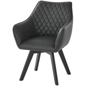 Gray & Jones Armlehnstuhl Nagaro 2 - schwarz - Materialmix - 63 cm - 88 cm - cm 62,0 | Möbel Kraft