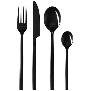 Gray & Jones Besteckset 16-teilig   ¦ schwarz ¦ Edelstahl