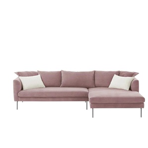 Gray & Jones Ecksofa aus Cord  ¦ rosa/pink ¦ Maße (cm): B: 284 H: 85 T: 178.0