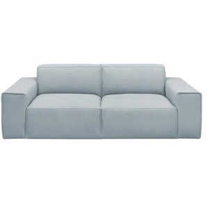 Gray & Jones Einzelsofa im Trendstoff Baltic Breeze ¦ blau ¦ Maße (cm): B: 196 H: 71 T: 101.0
