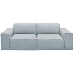 Gray & Jones Einzelsofa im Trendstoff Baltic Breeze ¦ blau ¦ Maße (cm): B: 216 H: 71 T: 101.0