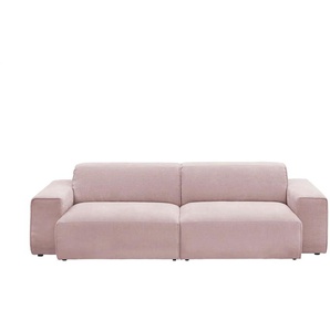 Gray & Jones Einzelsofa im Trendstoff Baltic Breeze ¦ rosa/pink ¦ Maße (cm): B: 196 H: 71 T: 101.0