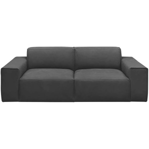 Gray & Jones Einzelsofa im Trendstoff Baltic Breeze ¦ schwarz ¦ Maße (cm): B: 196 H: 71 T: 101.0