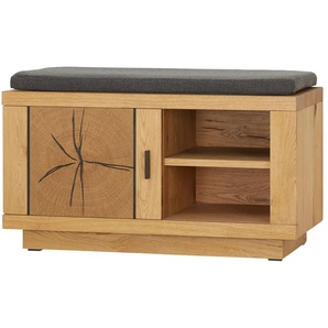 Gray & Jones Garderobenbank Black Coast Two - holzfarben - Materialmix - 82,5 cm - 50 cm - cm 38,0 | Möbel Kraft