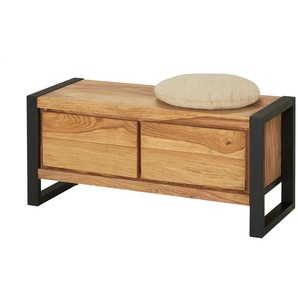 Gray & Jones Garderobenbank Tierra Fuego - holzfarben - Materialmix - 100 cm - 45 cm - cm 40,0 | Möbel Kraft