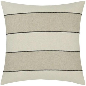 Gray & Jones Kissen  Blockstreifen ¦ beige ¦ Maße (cm): B: 45