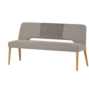 Gray & Jones Polsterbank mit Bezugskombi Ansgar - braun - Materialmix - 160 cm - 87 cm - cm 63,0 | Möbel Kraft