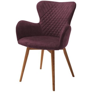 Gray & Jones Armlehnstuhl mit Diamant-Steppung Tierra Fuego Two ¦ rot ¦ Maße (cm): B: 62 H: 87 T: 65.0