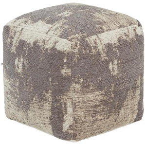 Gray & Jones Pouf  Tierra Fuego - grau - Materialmix - 45 cm - 45 cm | Möbel Kraft