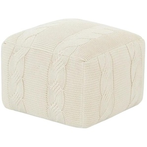 Gray & Jones Sitzpouf Cap Ferrat - beige - Materialmix - 50 cm - 35 cm | Möbel Kraft