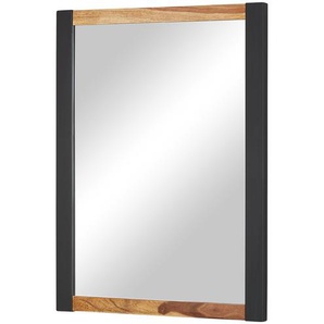 Gray & Jones Spiegel 60 x 80 cm Tierra Fuego ¦ schwarz ¦ Glas,Aluminium,Holz,Metall ¦ Maße (cm): B: 60 H: 80 T: 3.0