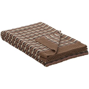 Gray & Jones Wohndecke Tierra Fuego - braun - 100% Baumwolle - 130 cm | Möbel Kraft