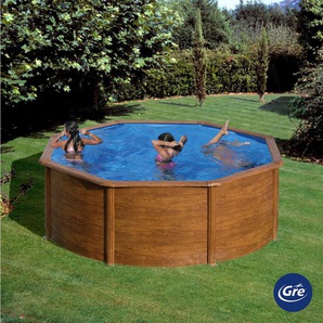 Gre Pool 2023 , Braun , Metall , 350x120 cm , Freizeit, Pools und Wasserspaß, Pools