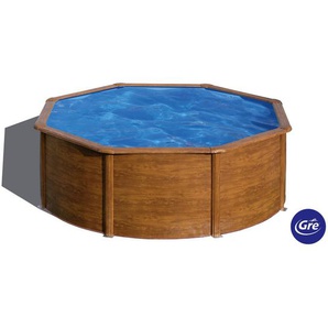 Gre Pool-Set, Braun, Metall, 300x120 cm, Freizeit, Pools und Wasserspaß, Pools, Aufstellpools