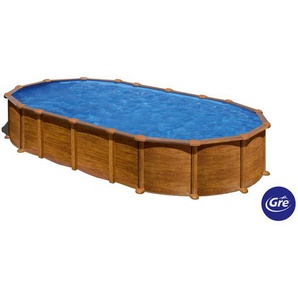 Gre Pool-Set 2024, Braun, Metall, 375x132x730 cm, Freizeit, Pools und Wasserspaß, Pools, Aufstellpools