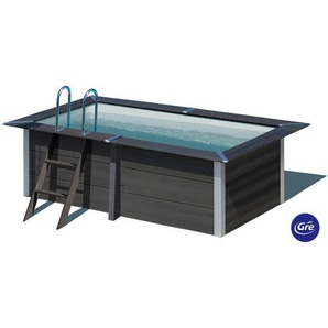 Gre Pool-Set, Grau, Holzwerkstoff, 186x96x326 cm, Freizeit, Pools und Wasserspaß, Pools, Aufstellpools
