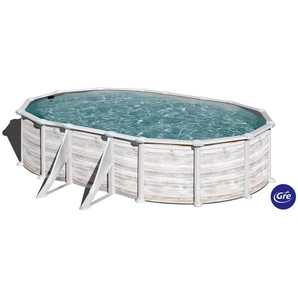 Gre Pool-Set, Weiß, Metall, 375x132x610 cm, Freizeit, Pools und Wasserspaß, Pools, Aufstellpools