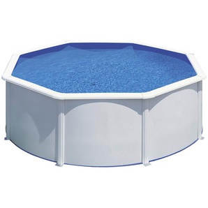 Gre Pool-Set, Weiß, Metall, 300x120 cm, Freizeit, Pools und Wasserspaß, Aufstellpools, Aufstellpools