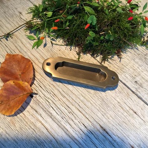 Griffmuschel Messing, Muschelgriff Schiebetüren, Einlassmuschel Mulde Griffmulde