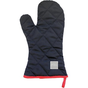 Grillhandschuhe APELT 3963 Outdoor, Sommerdeko, Sommer Topflappen schwarz (schwarz, rot) Topflappen Topfhandschuh Fleckschutz