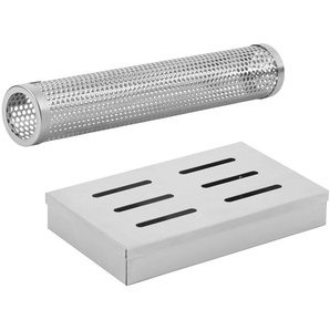 GRILLMEISTER Räucherbox/ Räucherrohr, aus Edelstahl