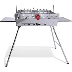 Grillpeter Mangal Astana Edelstahl 2 mm Schaschlickgrill Spießdreher 9 Spieße 8091142
