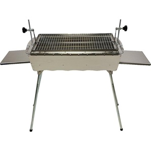 Grillpeter Mangal Edelstahl Astana 2 mm rostfrei Schaschlik Grill Rost verstellbar 90900235