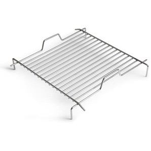 Grillrost für Cube höfats Edelstahl poliert silber, Designer Thomas Kaiser, Christian Wassermann, 10x41x41 cm