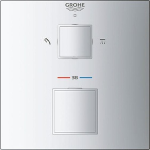 GROHE 2-Wege-Ventil Cube Absperrventile grau (chromfarben) Zubehör