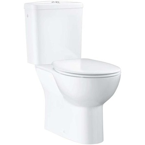 Bau Ceramic - Set - Stand-WC-Kombination mit Spülkasten + WC-Sitz SoftClose, Rimless, Alpinweiß 39346000 - Grohe