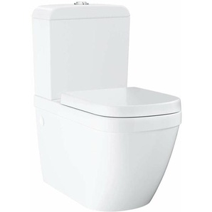 Grohe Euro Ceramic - Set - Stand-WC-Kombination mit Spülkasten + WC-Sitz SoftClose, Rimless, Alpinweiß 39462000