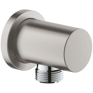 Grohe - Wandanschlussbogen Rainshower 27057, eigensicher, mit runder Rosette, supersteel