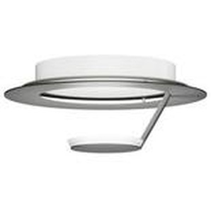 Grossmann Led-Wandleuchte Flat , Grau, Silber , Metall , rund,rund , 11.8 cm , Grüner Punkt, RoHS, Made in Germany , Lampen & Leuchten, Innenbeleuchtung, Smart Lights, Smart Home Wandleuchten