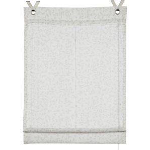 GRS Raffrollo Zen Silence Weiß Reiskörner