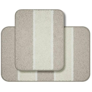 Grund Badematte 2er-Set | beige | Synthetik | 50 cm | 1,8 cm |