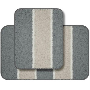 Grund Badematte 2er-Set | schwarz | Synthetik | 50 cm | 1,8 cm |