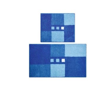 Grund Badematten-Set | blau | Synthetik | 50 cm | 1,8 cm |