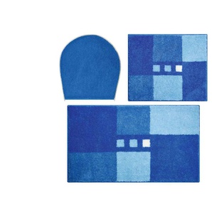 Grund Badematten-Set | blau | Synthetik | 50 cm | 1,8 cm |