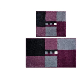 Grund Badematten-Set | lila/violett | Synthetik | 50 cm | 1,8 cm |