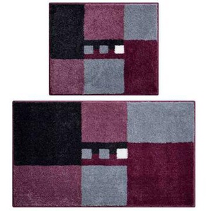 GRUND MERKUR Badematten 2er-Set 40 x 50 cm & 50 x 80 cm Beere-17477145